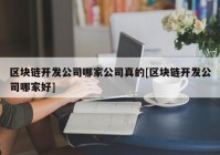 区块链开发公司哪家公司真的[区块链开发公司哪家好]